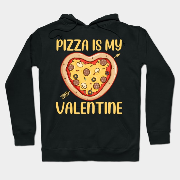 Pizza Is My Valentine Funny Valentines Day Gifts Boys Kids Hoodie by DragonTees